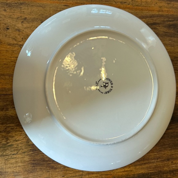 Dover & York Black and White Geometric Pattern Ceramic Dinner Plate 10.25” New - Picture 3 of 6